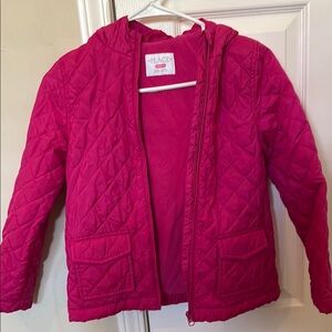The Children's Place Pink Puffer Jacket with Hood